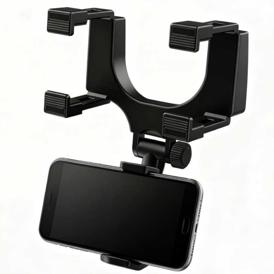 Suporte de Celular H'maston Retrovisor Carro Ajuste 360° Anti-queda Universal