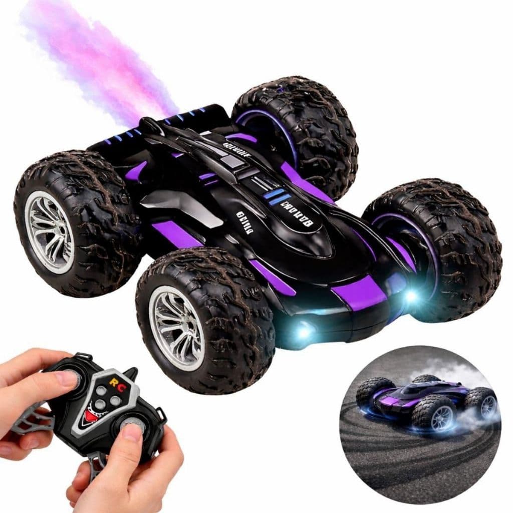 Carrinho Controle Remoto 4x4 Recarregável Drift Solta Fumaça Com Led