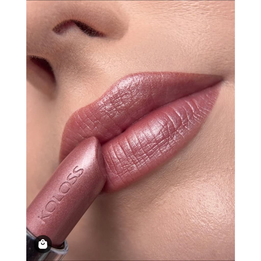 KOLOSS BATOM LIPSTICK 150 - ROSA TEA - CINTILANTE  HIDRATANTE LONGA DURAÇAO ALTA PIGMENTAÇÃO