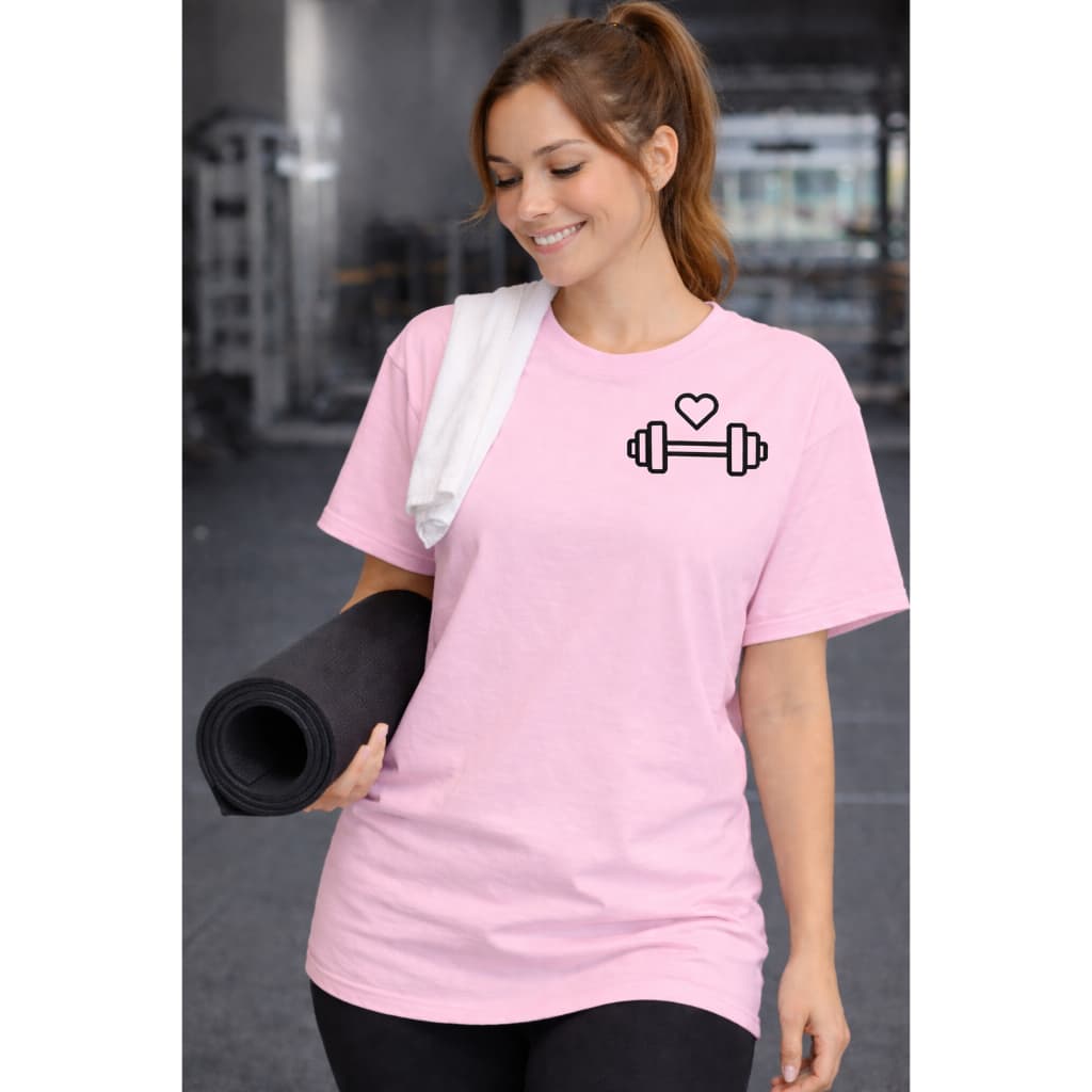 Camisetão Oversized Feminina 100% Algodão T-shirt Gym Treino Academia Fitness Musculação halter Prom