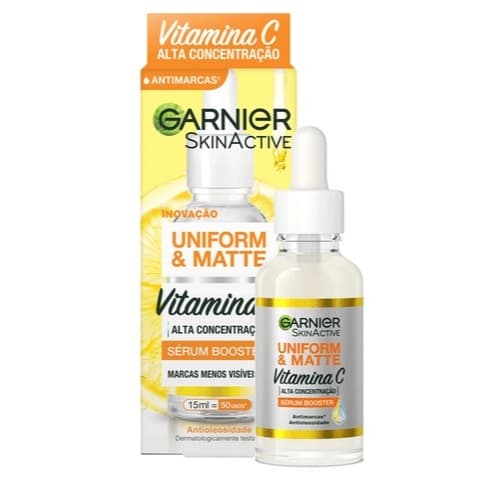 Sérum Facial Antimanchas Garnier Uniform & Matte Vitamina C Efeito Matte 15ml