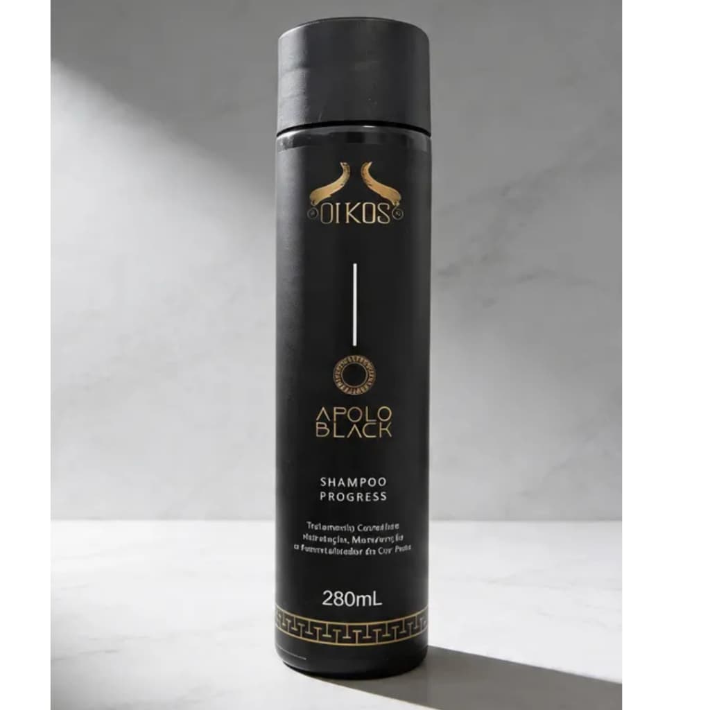 Shampoo Hidratante Apolo Black Oikos 280ml - Potencializador da Cor Preta