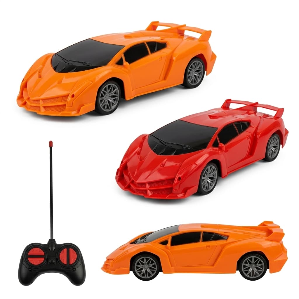 Carrinho Corrida Brinquedo de Controle Remoto Esportivo Veloz 4 Funções Racing