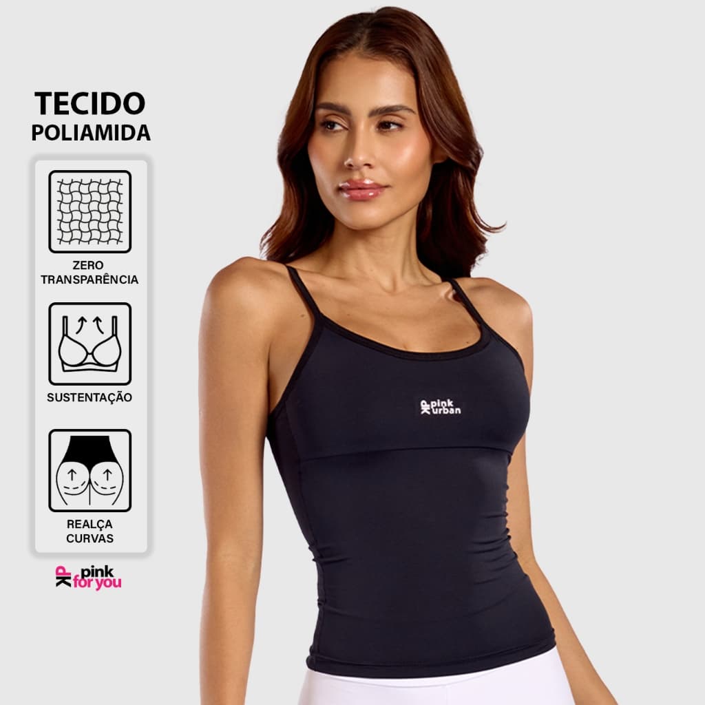 Regata Fitness Feminina Poliamida Premium Camiseta Básica Alcinha Academia Cross Zero Transparência