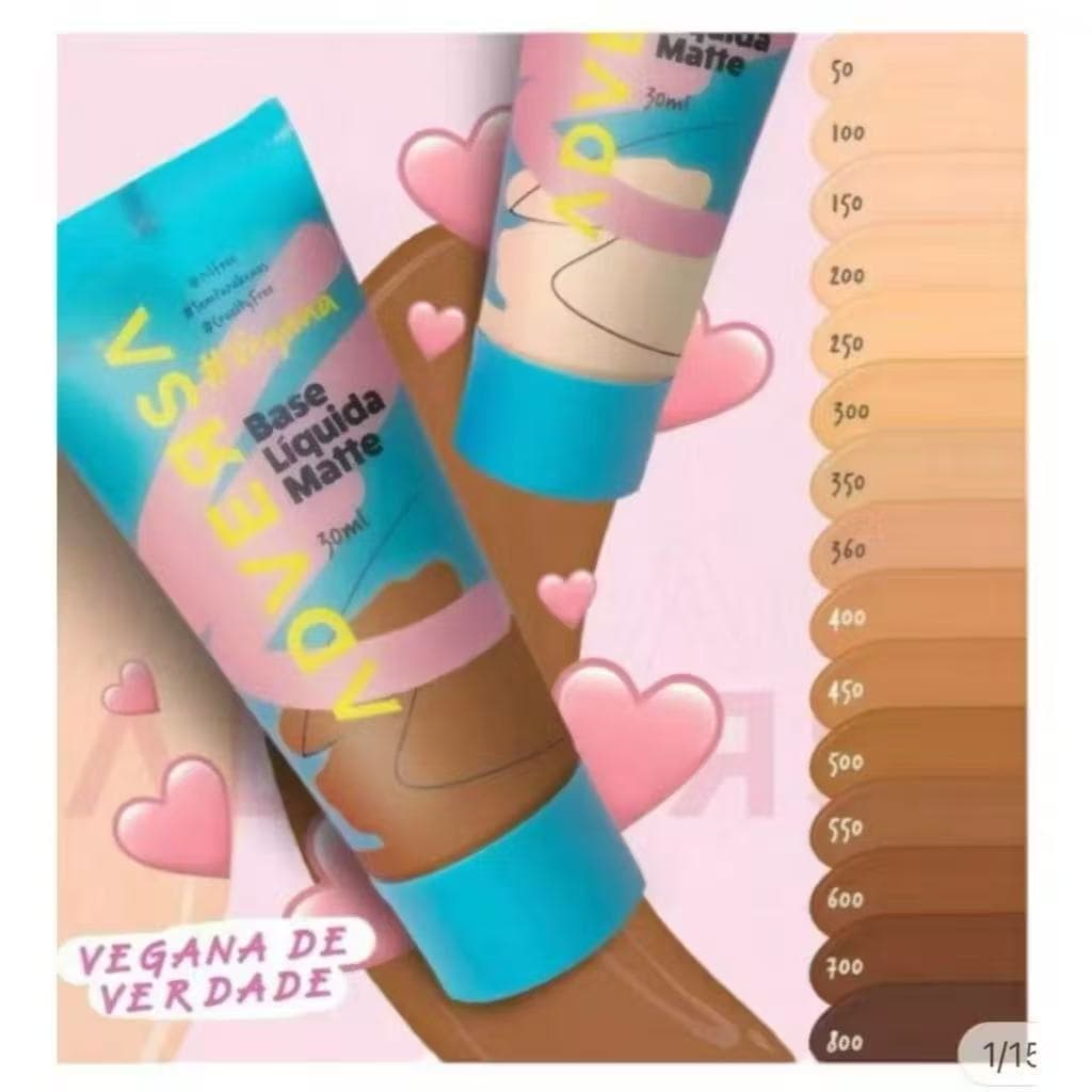 Base Líquida Adversa 25g com Cobertura Uniforme e Acabamento Matte