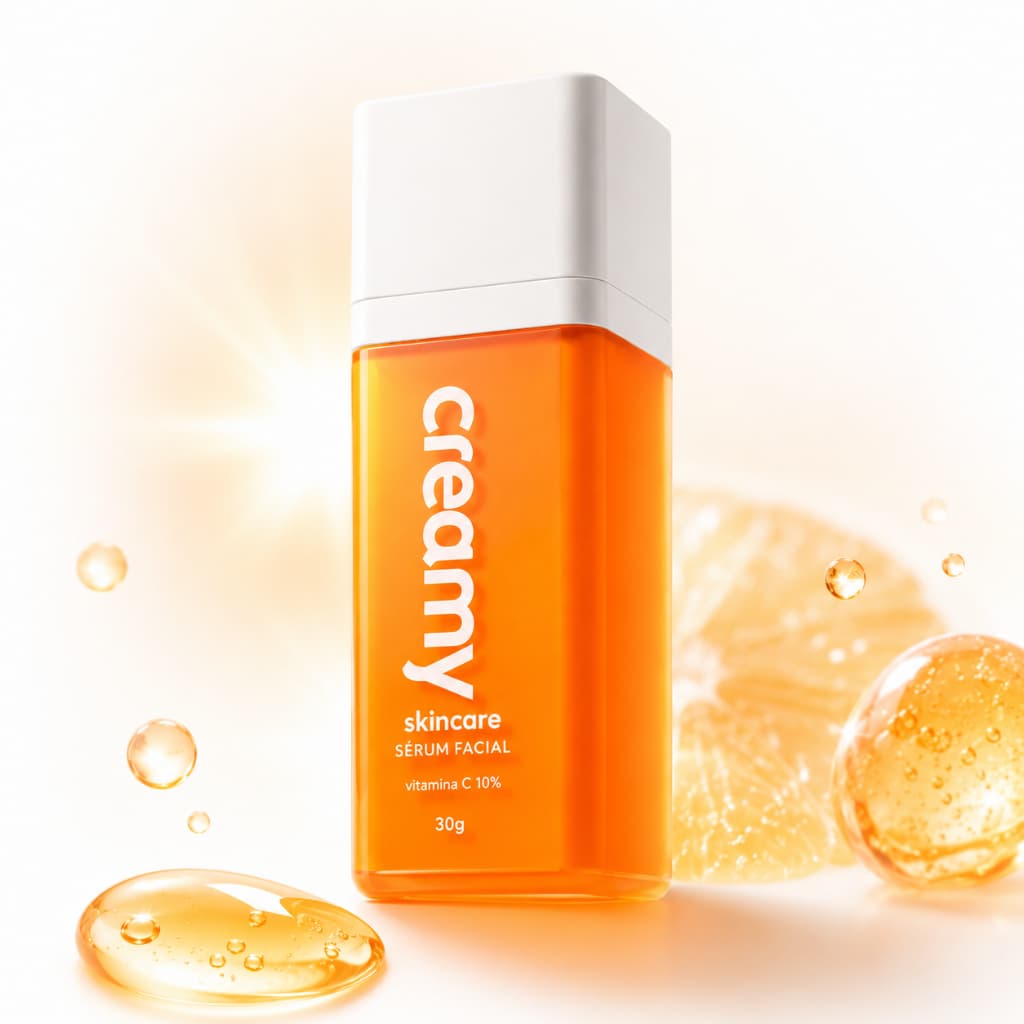 Sérum Skincare Vitamina C Creamy Antioxidante E Clareador 30ml