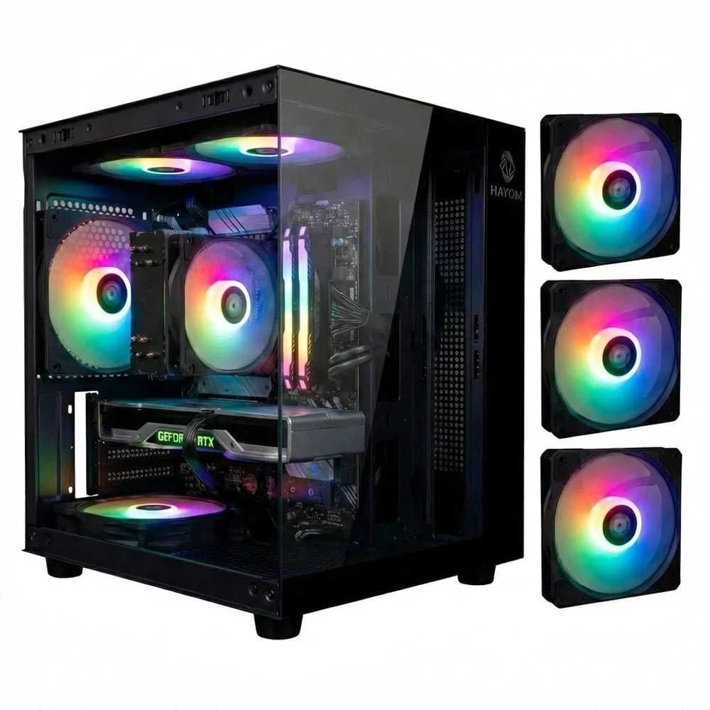 Computador Gamer Placa mae Asus 16Ram 1,25TB Rom intel I5 7°geração Aquário Rgb