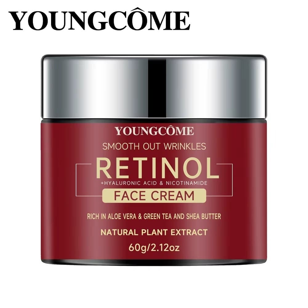 Creme Facial Retinol Youngcôme com Ácido Hialurônico e Niacinamida Anti-Idade 60g