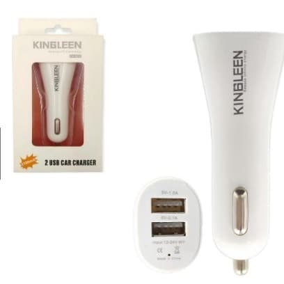 Carregador Veicular 2 Usb Carro Rápido Simples Kingleen