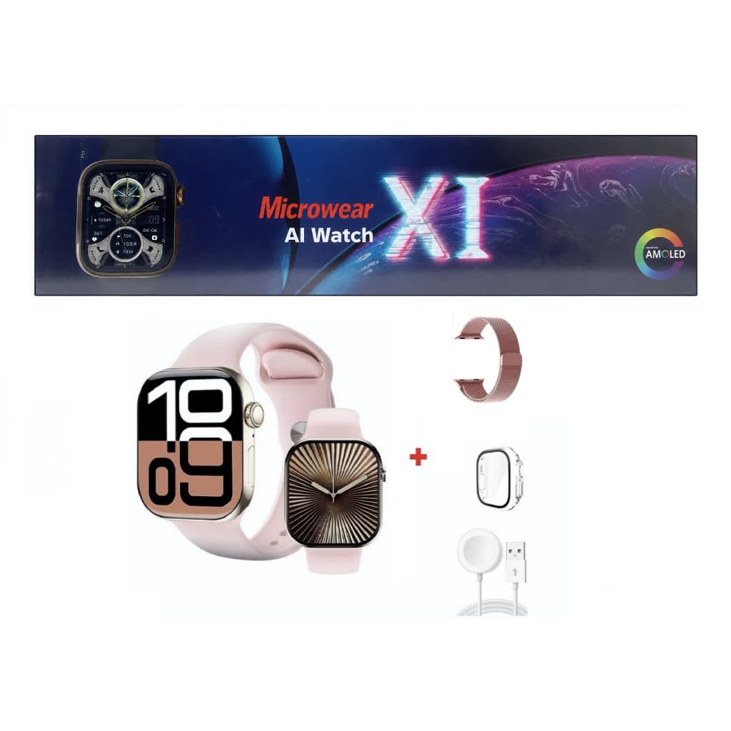 Watch X Smartwatch e Watch XI Relogio Inteligente Serie 11 Amoled Nfc Chat GPT Original