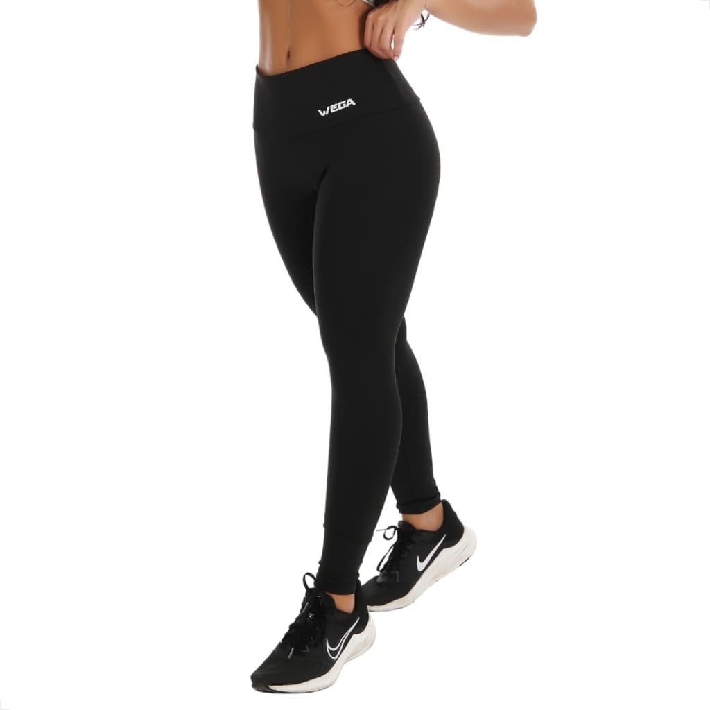 Calça Legging Feminina  Cós Alto Pala Dupla Fitnes Academia Suplex Leg Roupa Treino