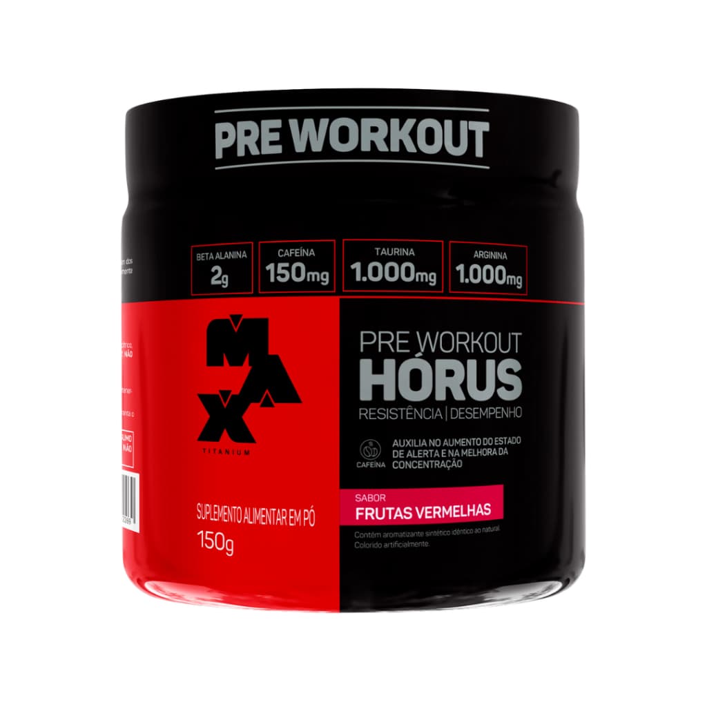 Pré Treino Hórus 150g - Max Titanium - Pré Workout