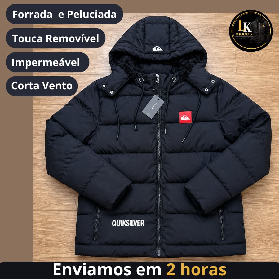 Jaqueta Masculina Forrada e Peluciada Inverno Intenso Bobojaco Impermevel corta Vento e Touca Removivel Reforçada
