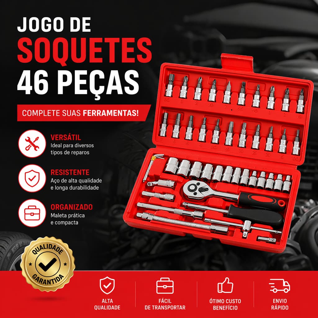 46/92 Pcs Caixa De Ferramentas Vermelho,Ferramentas DoméSticas Essenciais,SoluçõEs Completas Para ManutençãO.