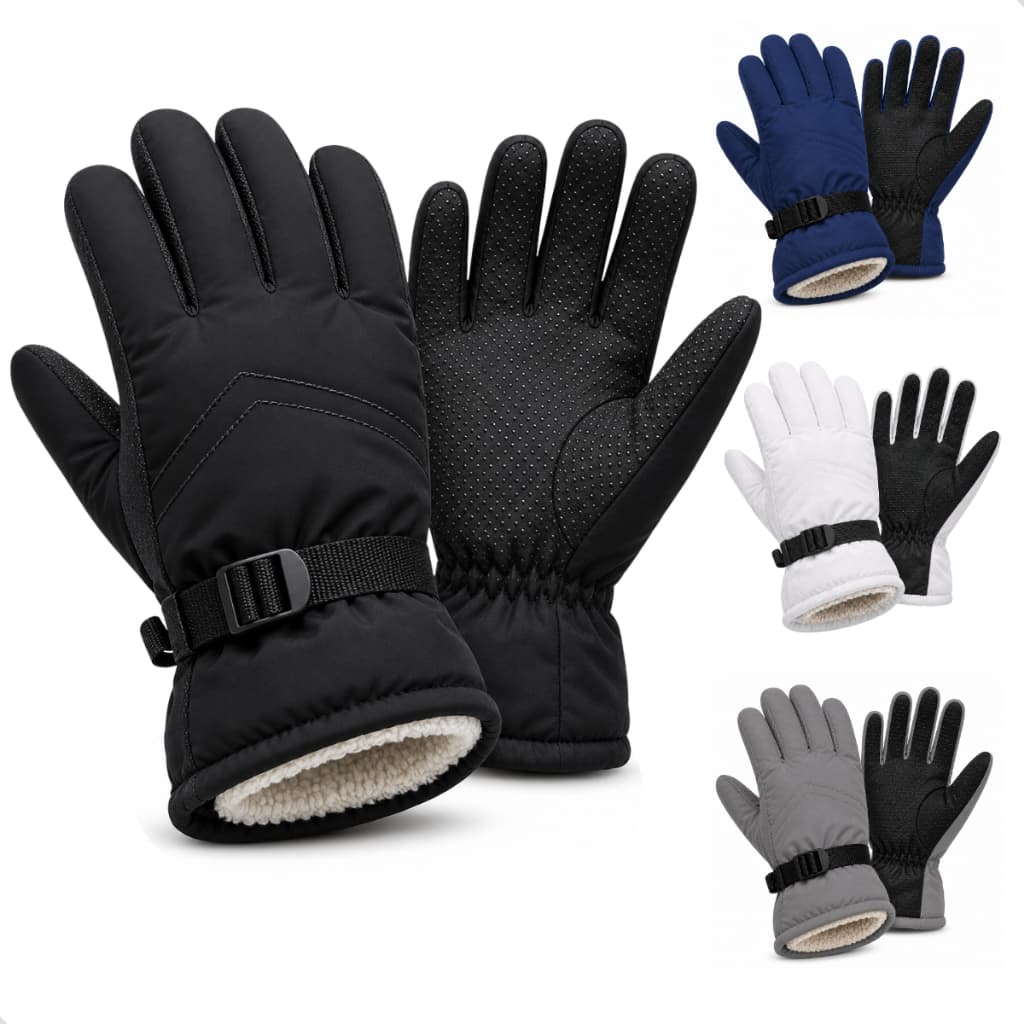 Luva Térmica Impermeável Motoqueiro c/ Pelinho | Frio Intenso Neve Motociclista Moto Bike Viagem
