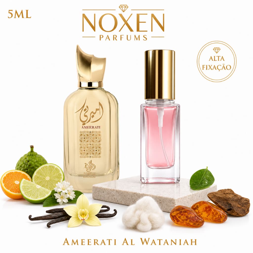 Perfume Feminino 5ml Premium Vidro Spray Ameerati Elegante Importado