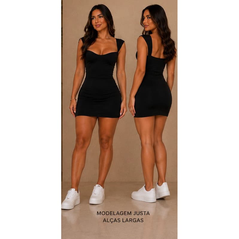 Vestido    Zoe  Curto  efeito silicone modelagem perfeita pra valorizar seu corpo