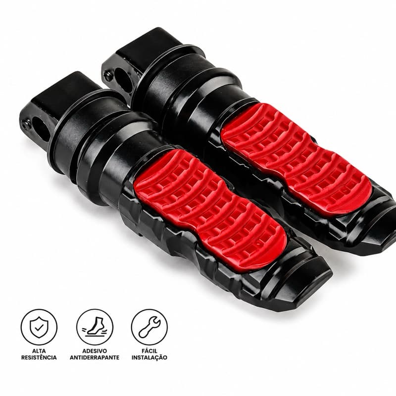 Pedaleira Pedal Moto Esportivo Traseira Universal