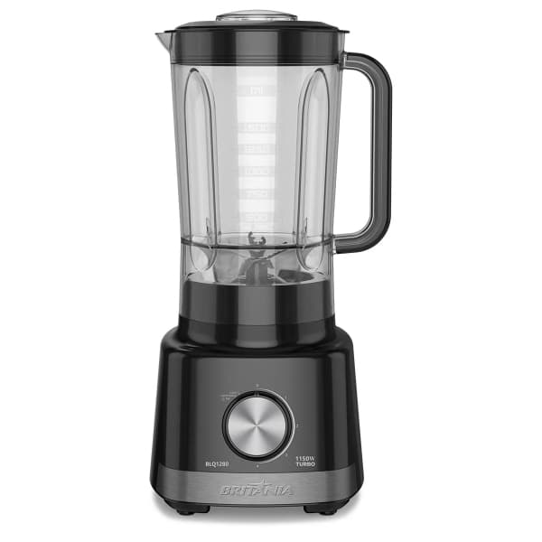 Liquidificador Britânia BLQ1280P 1150W 2,7L 4 Lâminas Inox Turbo Pulsar Copo Grande 127V Preto