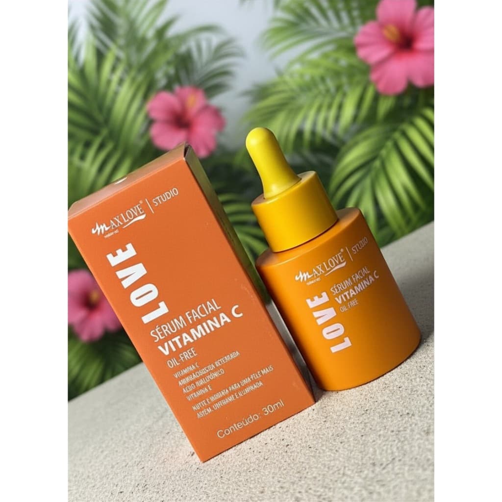 Max Love Sérum Facial Vitamina C Oil Free 30ml Antioxidante Hidratante Pele Iluminada