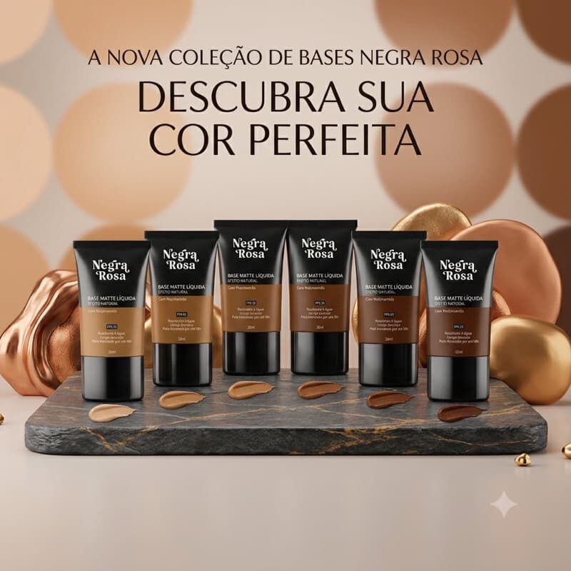 NOVA BASE LÍQUIDA NEGRA ROSA