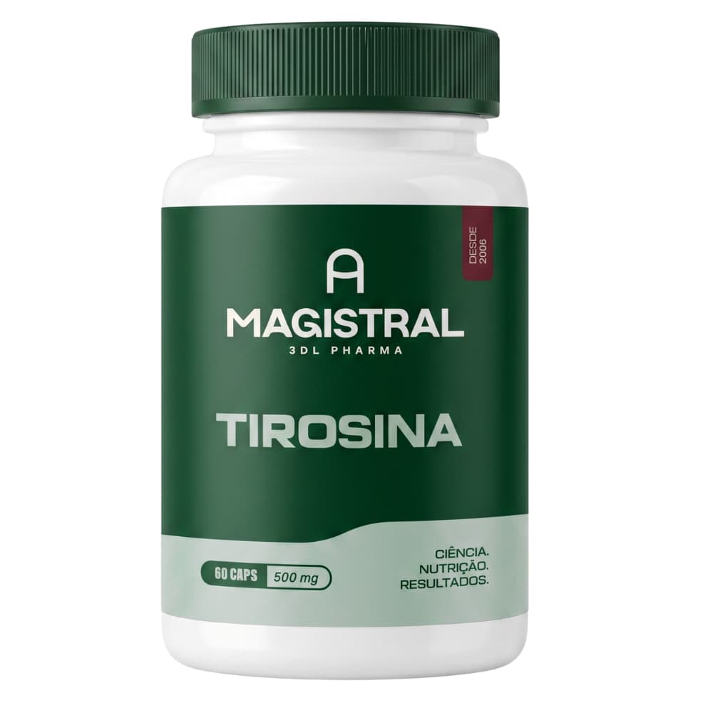 Tirosina L Tirosina 500mg Em Cápsulas Original Vitaminas Suplementos