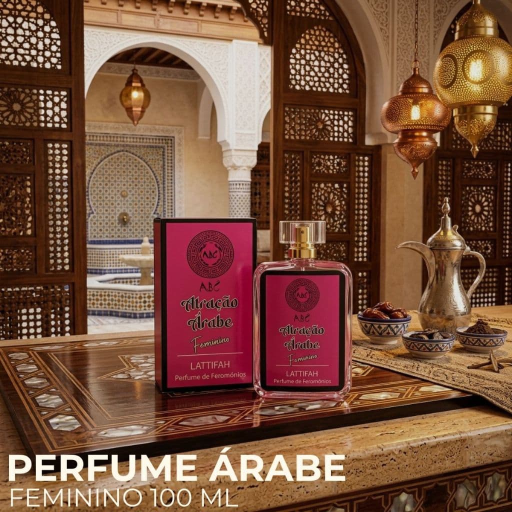 Perfume Feminino Árabe Lattifah Atração Feromonios 100 Ml Importado Elegante Alta Fixação