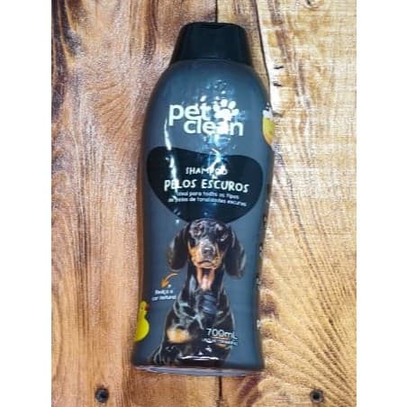 Pet Clean Shampoo Pelos Escuros Para Cães 700ml Realça a Cor e Dá Brilho