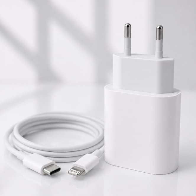 Carregador de iPhone Fonte e Cabo Com Carregamento Rápido Carregador completo 1m PD 20w lightning