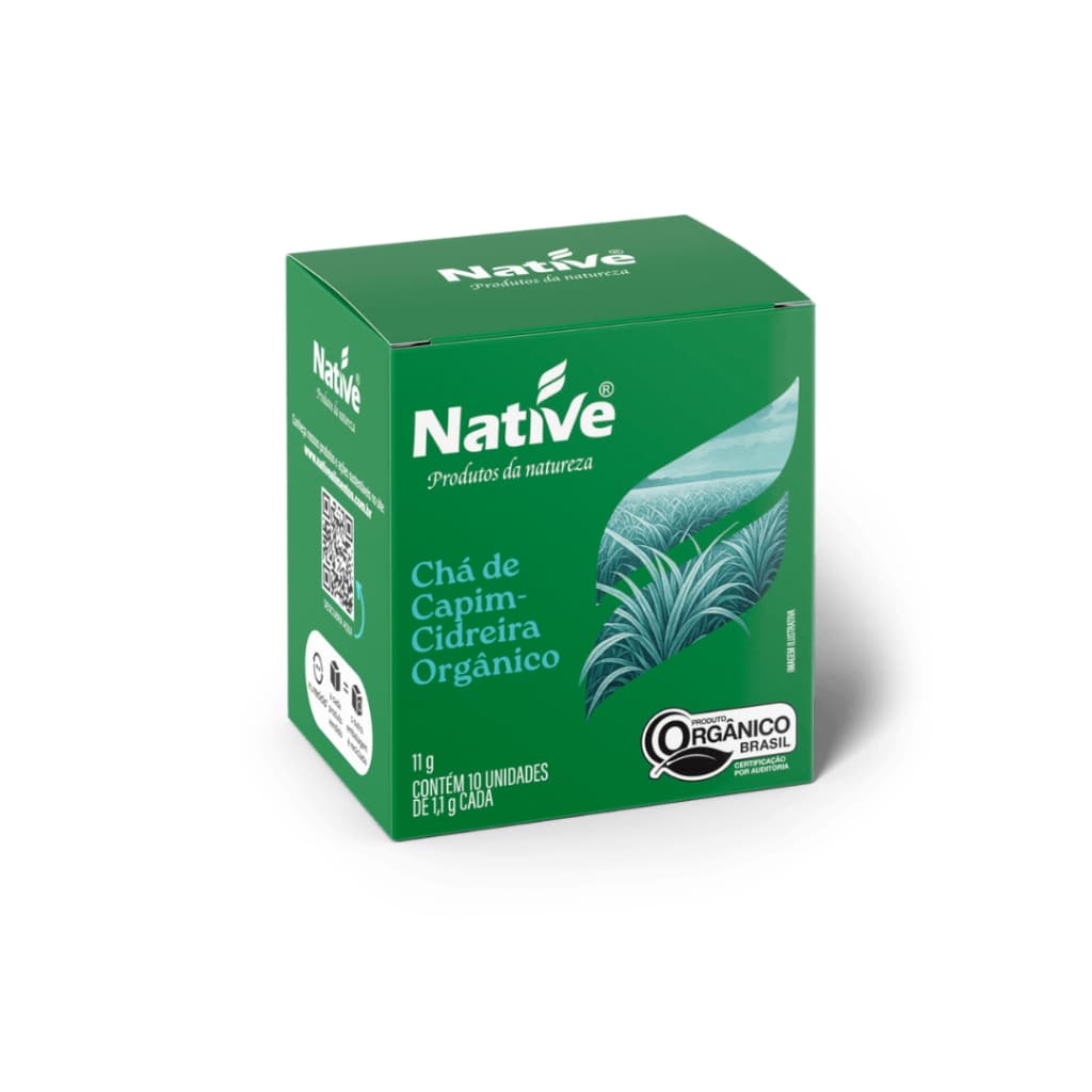Chá De Capim-cidreira Orgânico Native Com 10 Sachês 11g
