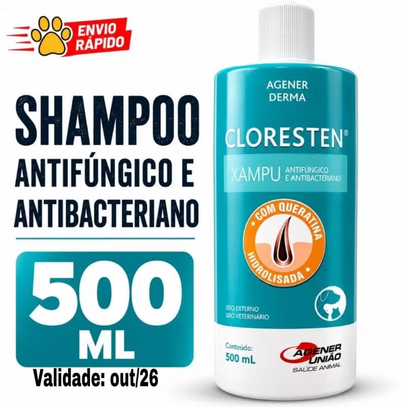 Shampoo Cloresten Antibacteriano Agener Dr.clean 500 MI
