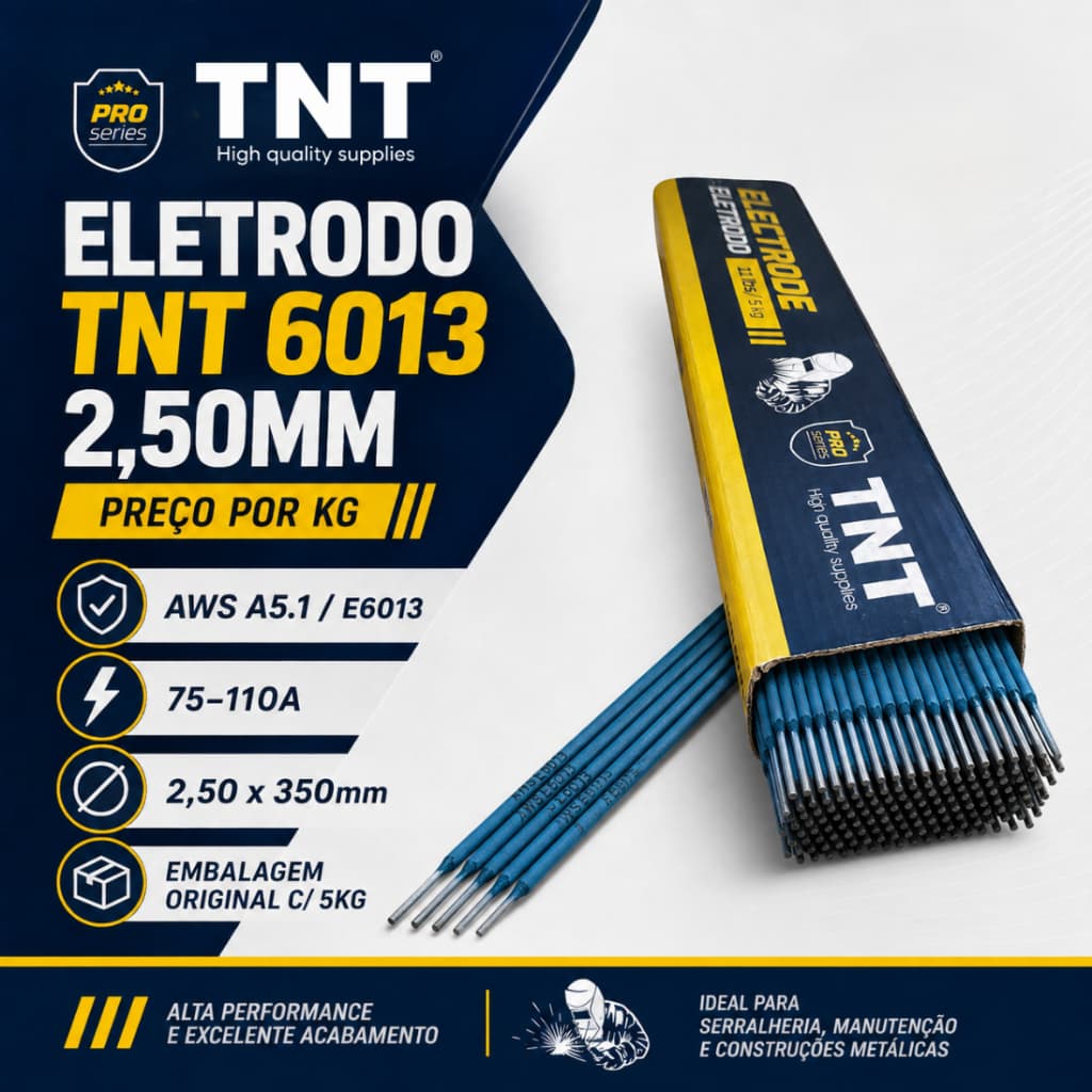 Eletrodo Solda Elétrica 6013 2,5mm Caixa c/05kg