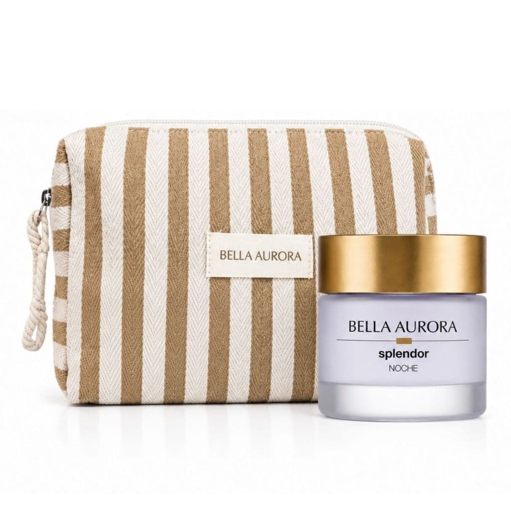 Kit Splendor Creme cuidado pele Regenerador Anti-idade Noite + Necessaire Bella Aurora Bege