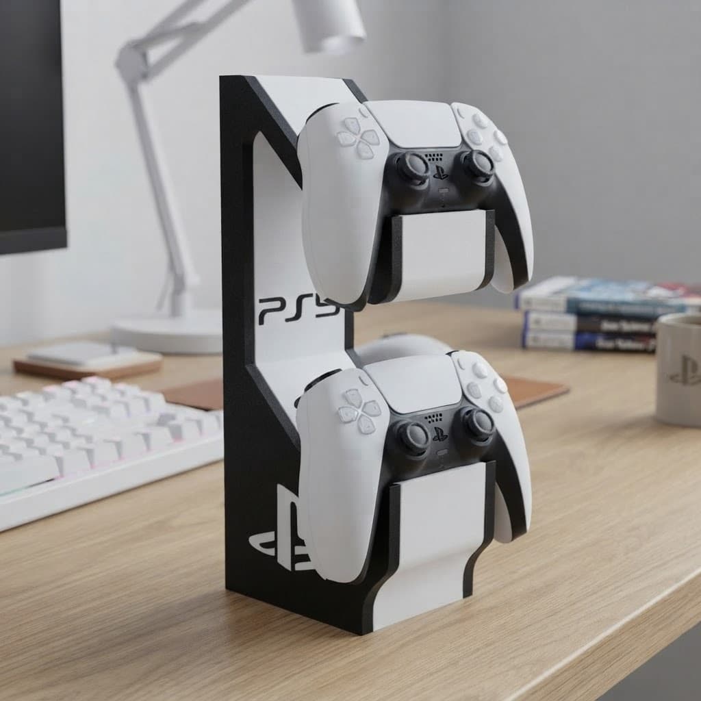 Suporte Duplo Acessório Controle Console Vídeo Game Impressão 3D PetG