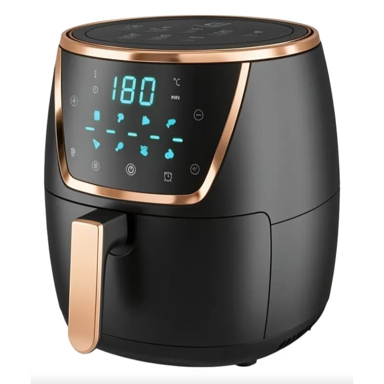 Fritadeira a Ar Air Fryer Digital 220V 1700W Painel Touch Controle de Temperatura e Timer
