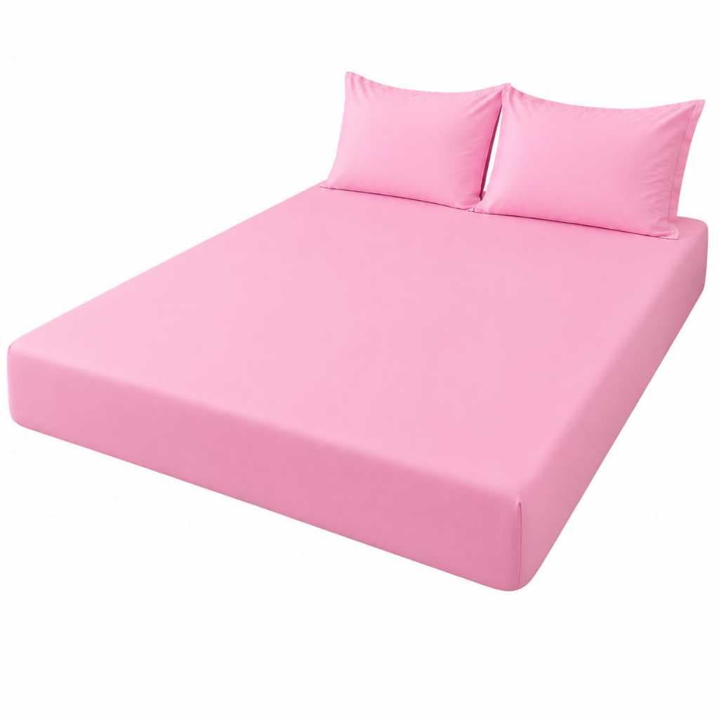 Jogo de lençol de casal 3 peças para cama box de casal micropercal fronhas com ziper envio imediato