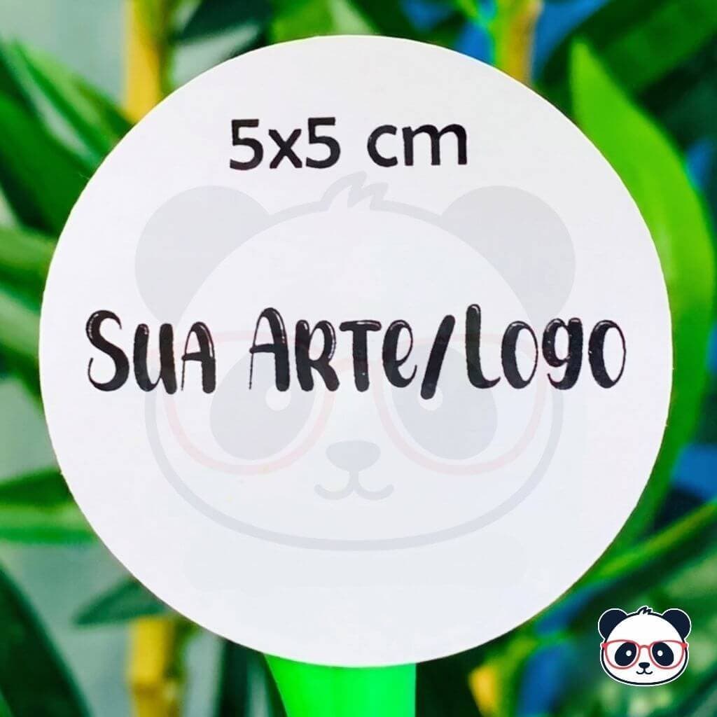 Adesivos Personalizados 5x5 cm - Com Sua Arte ou Logo