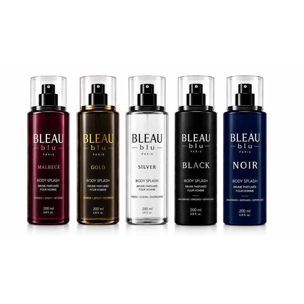 Kit Malbeck Completo BodySplash Masculino Importado Aroma Marcante Essência Alta Fixação Projeção Duradoura