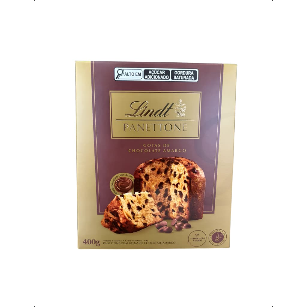 Panetone Lindt Gotas Chocolate Amargo Suíço 400g