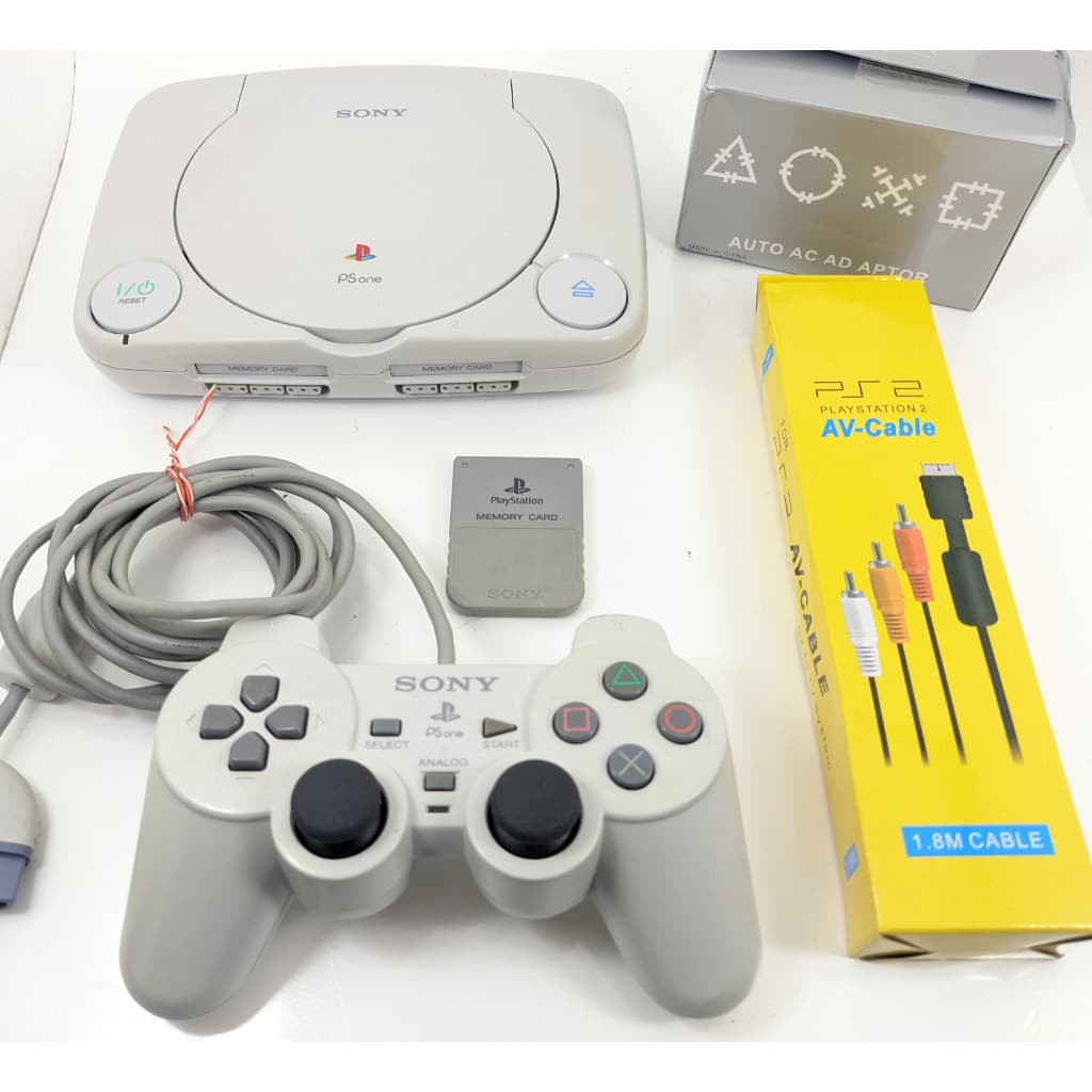 Video Game PlayStation 1 PSone Completo Funcionando, 1 Controle, 1 Memory Card