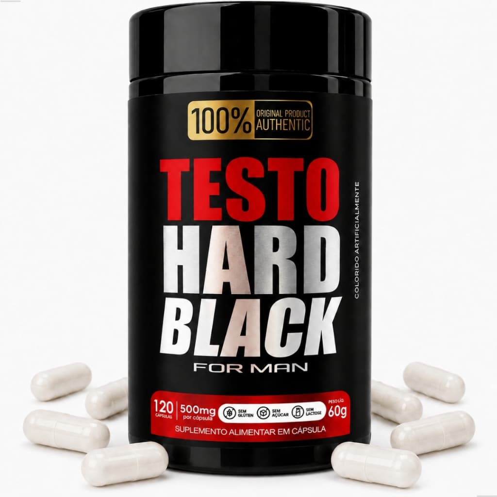 Testo Hard Suplemento Pre Treino Virilidade E Desempenho 120 Capsulas TestoHard