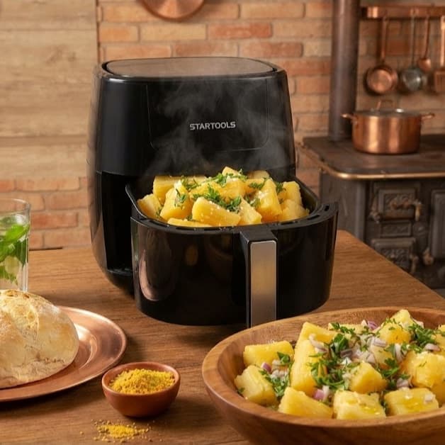 Fritadeira Sem Oleos Airfryer Capacidade 3,4 Litros Preto Voltagem 127v Cozinha Saudavel