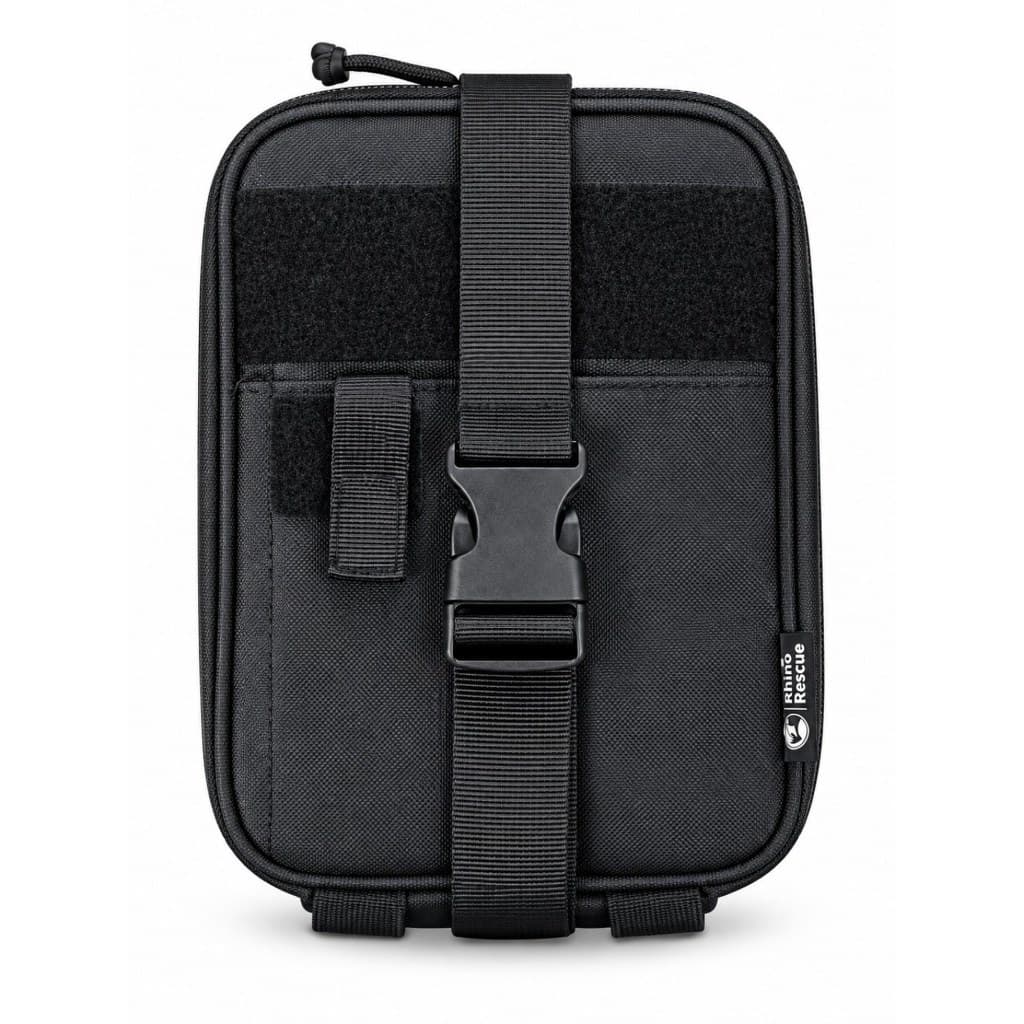 Bolsa IFAK Rhino Rescue 20x15cm Porta Kit Primeiros Socorros Preta Operacional