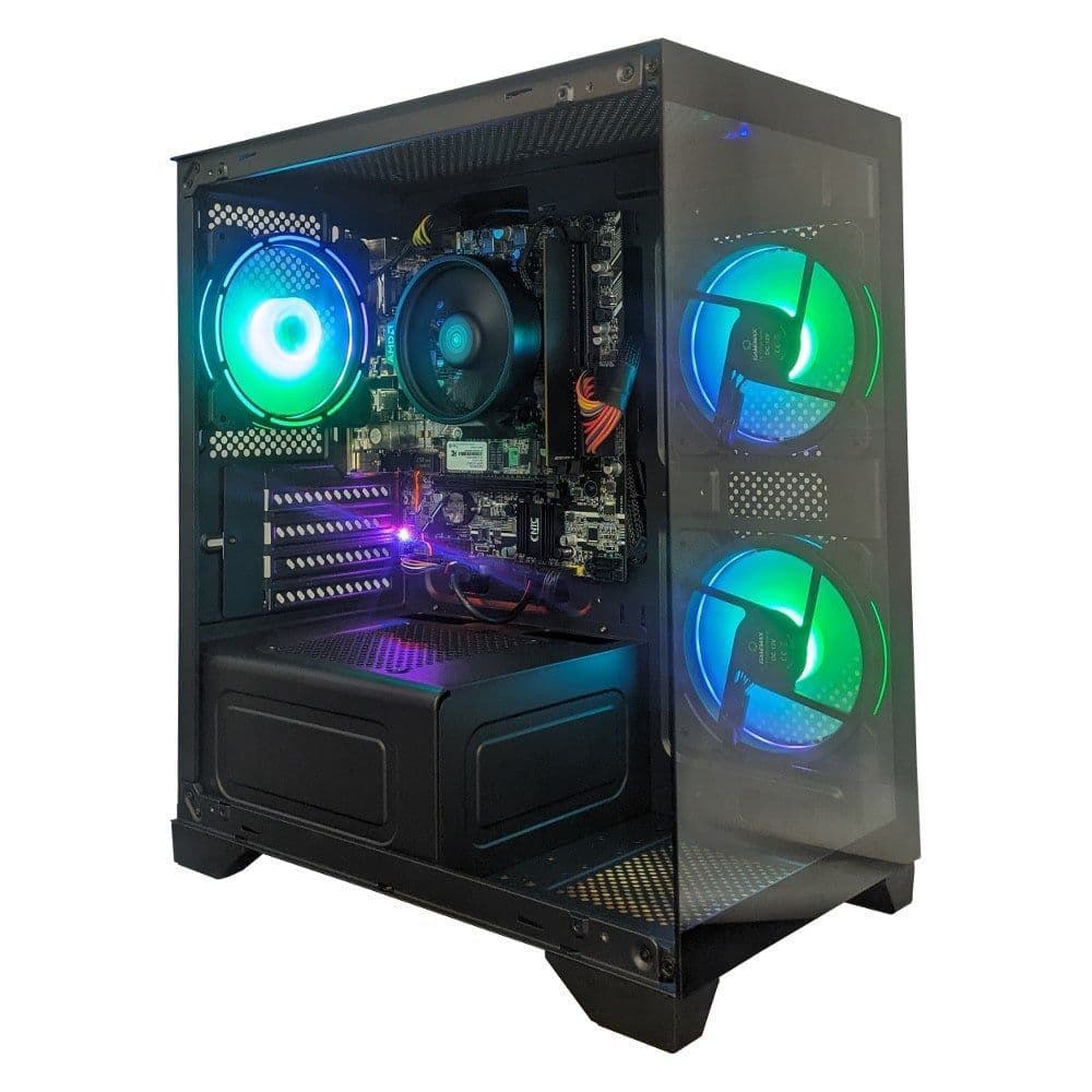 Computador Gamer CertoX STREAM AMD AQ 1008 TC AMD Ryzen 3 5300G Radeon Graphics 8GB DDR4 256GB SSD C/3 Fans Linux