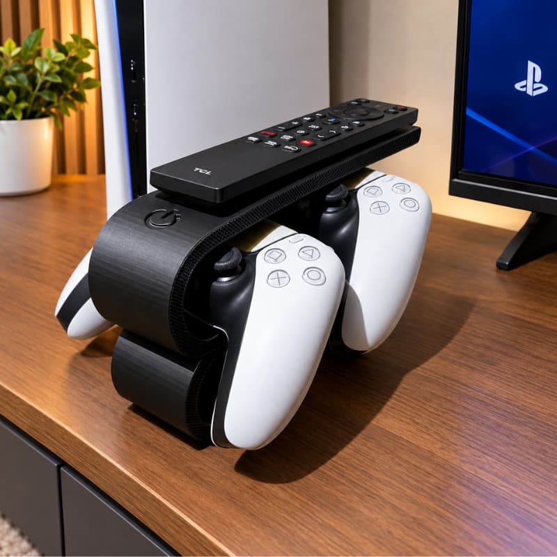Suporte Organizador Porta Controle Remoto e Controle De Vídeo Game Organizador Prático Acessórios