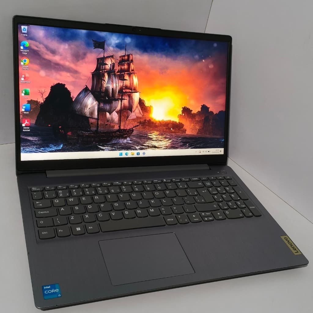 Notebook Lenovo IdeadPad, Core i3 11ª,  12GB RAM, 256GB SSD NVMe, 15.6P FHD, Windows 11
