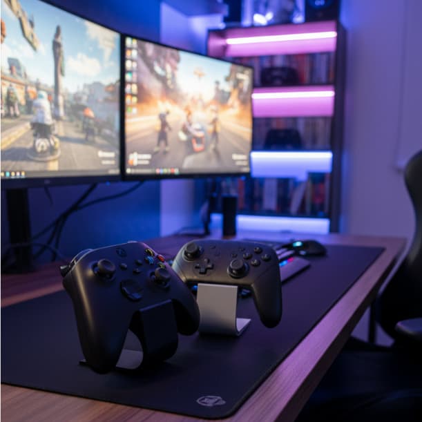 Suporte para Controle Gamer | Organizador de Mesa para Videogame | AF Studio 3D
