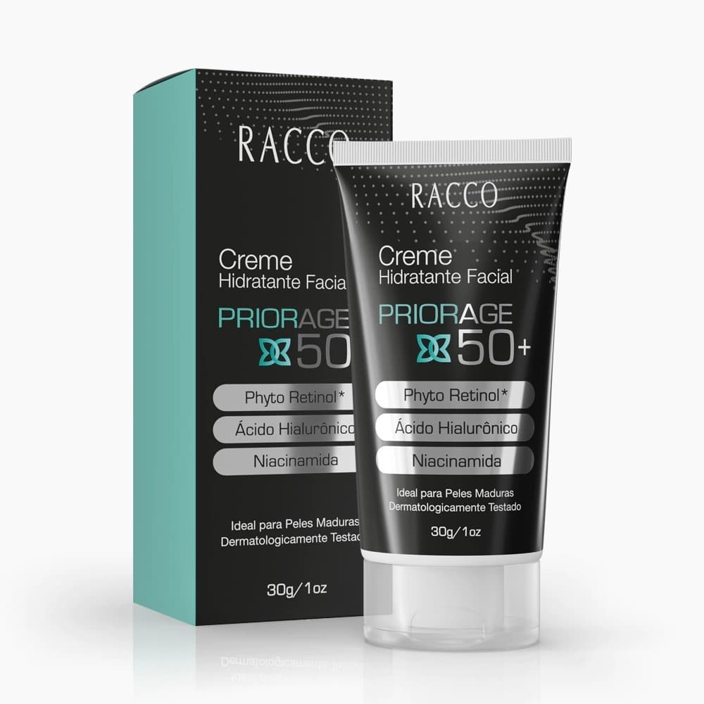 Creme Hidratante Facial Anti-Idade Priorage 50+ 30g | Phyto Retinol, Ácido Hialurônico e Niacinamida