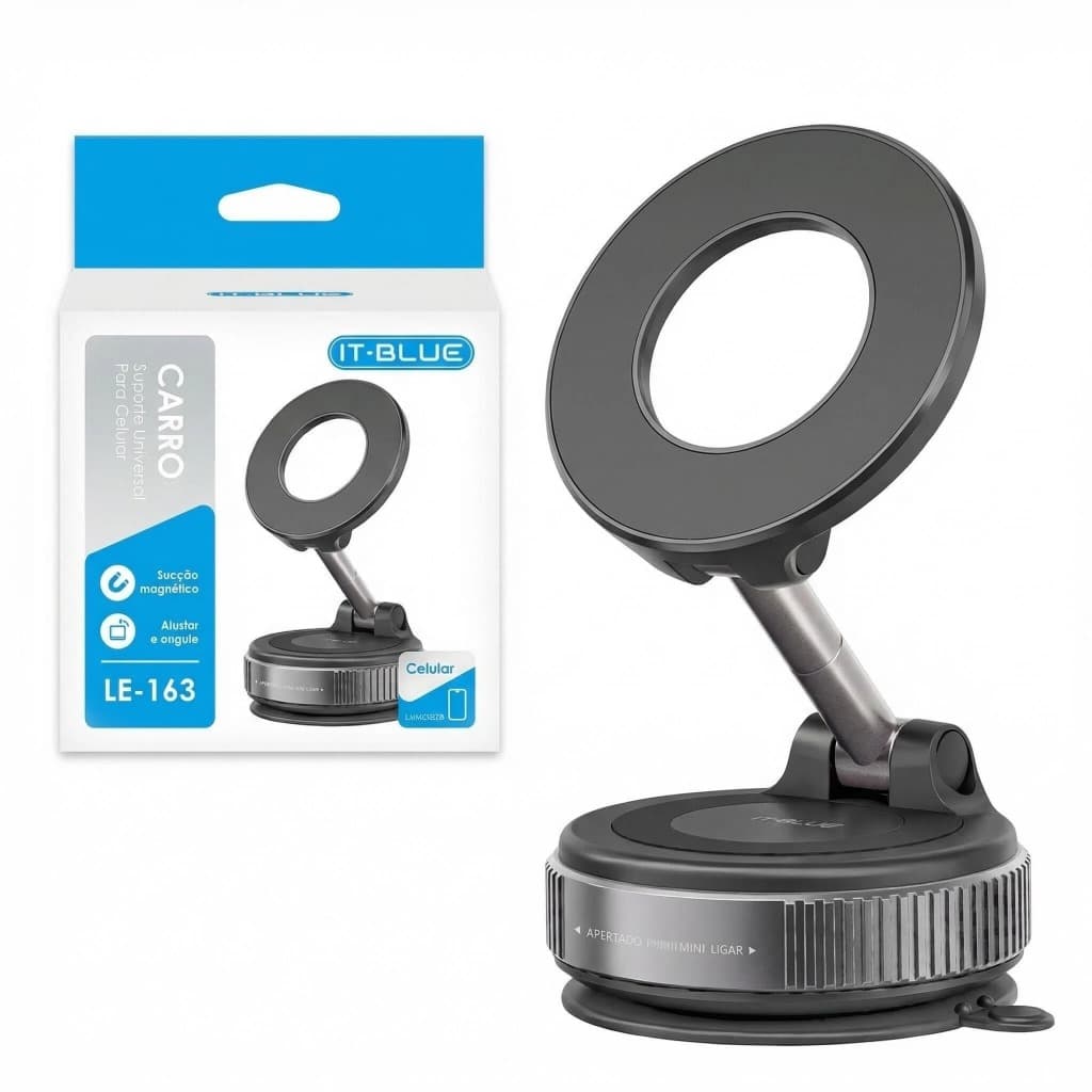 360 °Suporte Magnético Forte Para Celular Carro Design Dobrável Vácuo Ajustável/ Mesa IT BLUE