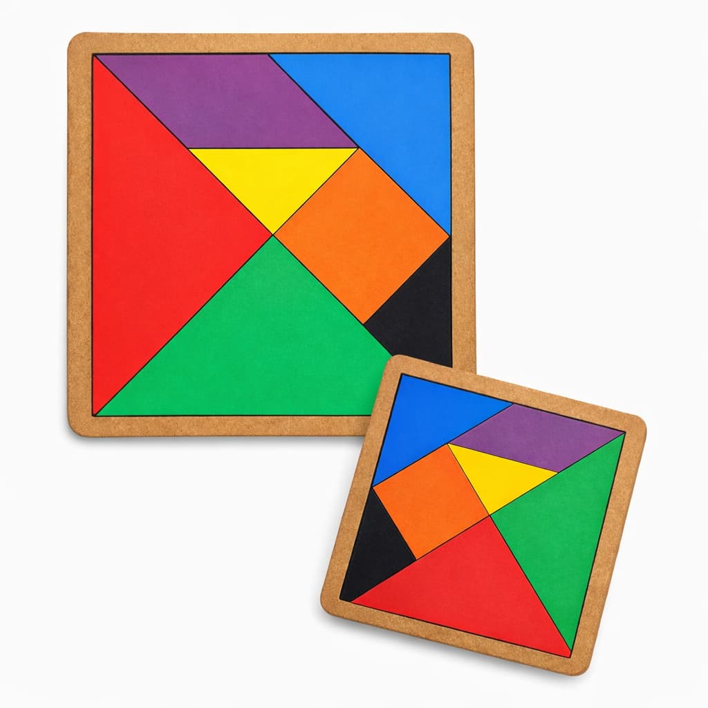 Brinquedo Educativo Tangram Pedagógico Jogo Educativo Geométricos